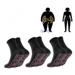 Chaussettes de sant&eacute; auto-&eacute;chauffantes magn&eacute;tiques pour ski et randonn&eacute;e - Noir