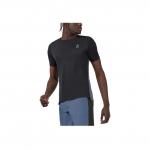 V&auml;rviline k&otilde;rge j&otilde;udlusega jooksus&auml;rk Crew Neck L&uuml;hikeste varrukatega Meeste Topid Must Tumehall 102.00289 L