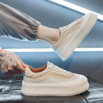 Mood S&uuml;gis Kollane Retro Meeste Vulkaniseeritud Kingad Platvorm Tossud Meeste Disainerkingad Meeste L&otilde;uend Vabaaja Tossud zapatillas hombre 39