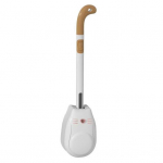 Kitten vedel tualetthari seinale kinnitatava pika k&auml;epidemega silikoonist vannitoatualetthari koos vedeliku s&auml;ilitamise tualettpuhastiga kollane