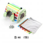 Lemmiklindude tarvikud &uuml;mmargune linnupesa papagoi maja puuvillane v&otilde;rkkiik linnupuur Papagoi viirpapagoi onni telkvoodi V&auml;ike lemmiklooma rippkoobas roheline