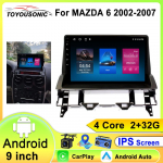 Mazda 6 2002 2003 2004 2005 2006 2007 2008 jaoks Android Auto Traadita Carplay Multimeedia Video M&auml;ngija WIFI Autoraadio GPS 4 core 1GB+32GB carplay