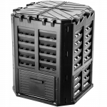 KADAX Komposter Must moodul Aia k&uuml;lmakindel V&auml;etisepaak 360L