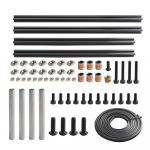 Clicky Clacki k&uuml;lmikuukse 3D-printerite osade tarvik, mis &uuml;hildub 350 mm VORO 2.4 masinaga must