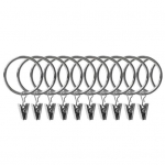 10 tk Klambritega kardinar&otilde;ngaid poleeritud raud, t&ouml;&ouml;riistu pole vaja Kinnitatav disain Lihtne kasutada Kardinad Konksudega klambrid Kardinatarvikud h&otilde;be