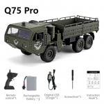 Uus kuuerattaline s&otilde;jav&auml;e veoauto kaugjuhtimispuldiga auto m&auml;nguasja simulatsioon kaugjuhtimispuldiga auto maastikul ronimisauto laste v&auml;lim&auml;nguasjad poistele kingitus Q75pro 1 battery