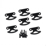 6Pcs Truck Bed Tie Down Anchors, Parts, Sturdy Hardware Easy to Use Inner Downs Hooks