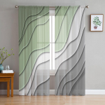 Salveiroheline Halli Gradatsiooniga L&auml;bipaistvad Kardinad Elutoa Kaunistuseks Akknakardinad K&ouml;&ouml;ki T&uuml;ll Voile Organza Kardinad W135 x H115cm x1