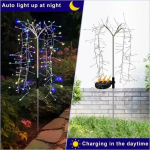 LED p&auml;ikeseenergial t&ouml;&ouml;tavad ilutulestikutuled aiakaunistused haldjasvalgustid veekindlad &otilde;ues kasutatavad v&otilde;ilille muruvalgustid terrassile ja aeda 1pc 120LED-Color