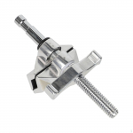 End Jaw Clamp Baby Pin 5/8'' Camera Rigs Easy to Install Ball Head for Mounting Support Lighting 5.5 inch