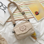 V&auml;ike kott Stiilis l&otilde;uend Tote &Otilde;lakotid Armsad Bear Tikand Crossbody Messenger Bag K&auml;ekott must