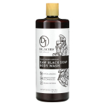 Dr. Jacobs Naturals, Botanical African Raw Black Soap Body Wash, 32 oz (946 ml) black