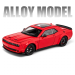 Uus 1:24 Dodge Challenger SRT Sulamauto Mudel Die-cast Metallist Sportauto S&otilde;idukimudel Kogutav Simulatsioon Heli ja Valgus Laste M&auml;nguasi Poisi Kingitus punane