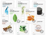 Lebelage Radiant Complexion 8-Pack, Total Masks N&auml;omaskid: Aloe Vera, aktiivs&uuml;si, h&uuml;aluroonhape, kurgiessents, poore puhastav