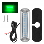 Paadi ahtripeegliga valgusti universaalne veekindel 10-30 V merepaadi veealune pontoon ahtripeegliga lamp roostevabast terasest 50 W 42 LED-i roheline