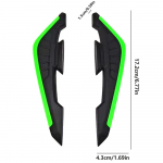 Mootorratta esik&uuml;lgspoiler d&uuml;naamiline tiib, dekoratiivne mootorratta aileronid mootorratta tiivad Mootorratta modifitseerimistarvikud punane