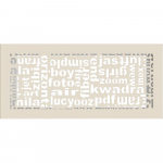 Vent Cover ABC 17x37 kreem