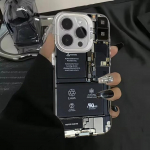 Creative Circuit Board Pattern Electroplate Sier IMD &uuml;mbris iPhone 15 14 Max 11 12 13 Pro 7 8 Plus X XR p&otilde;rutuskindel kate iPhone xr must