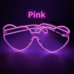 New LED wireless EL Cold Light Attractive Luminous Glasses For Neon Party Carnival halloween Festival celebration Glowing Props