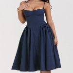 Suvine vaba kaelusega varrukateta naiste pikk kleit L