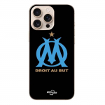 Coque - Maniacase - Iphone 16 Pro Max - Logo OM Olympique de Marseille - Souple - Noir