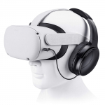 SARLAR VR M&auml;nguk&otilde;rvaklapid Oculus Quest 2 peakomplekti jaoks Suurendavad VR-i sisseelamist Kohandatud pikkusega kaabel Optimeeritud m&auml;nguheli draiver M&auml;luga valgu k&otilde;rvapadjad must