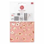 Papier patch Rouge leo dor&eacute; 30 x 42 cm