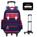 25 uut kerget suure mahutavusega k&auml;ruga koolikotti 1.-6. klassi poistele ja t&uuml;drukutele two-wheeled trolley punane