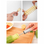 Puurige juurvilja-puuviljas&uuml;damikut ergonoomilise libisemisvastase k&auml;epidemega denukleaatoriga porgandiga