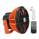V&auml;litelgi ventilaator puldiga Rippuv ventilaator LED-valgustiga Patareitoitega USB-laetav ventilaator