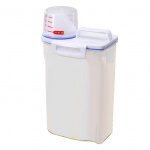 Riisikonteiner kaasaskantav kompaktne 2 kg mahutavusega kasti disain, toidukvaliteediga PP plastikust &otilde;hukindel toiduhoidla