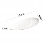 Lumivalge ebakorrap&auml;rane keraamiline &otilde;htus&ouml;&ouml;gitaldrik Restorani praetaldrik Magustoidutaldrik Sushi taldrikud Salatitaldrikud Erip&auml;rased lauan&otilde;ud