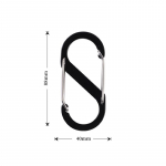 Suur alumiiniumsulamist S-t&uuml;&uuml;pi karabiin lukuga Suure suurusega v&otilde;tmehoidja konks vargusvastane v&auml;lik&auml;mpingu seljakoti pandla v&otilde;tmeluku t&ouml;&ouml;riist sinine