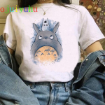 Totoro Harajuku Ullzang T-s&auml;rk naiste stuudio Ghibli Kawaii T-s&auml;rk Miyazaki Hayao Spirited Away T-s&auml;rk Armas 90ndate naiste topss&auml;rk S