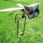 Owl Outdoor Garden Art Stake