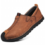 K&auml;sitsi valmistatud retro lehmanahast kingad Meeste jalan&otilde;ud Mood vabaajajalatsid Meeste Mokassiinid Meeste kingad Nahast 38