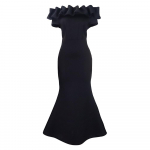 Euroopa ja Ameerika Naiste &Uuml;he &otilde;laga Kalasaba &Otilde;htukleit - &Uuml;hev&auml;rviline Suvine Pikk Seelik M must