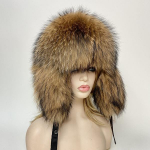 Ushanka m&uuml;ts t&auml;iskasvanutele kohev paks soe lumi v&auml;limine k&otilde;rvaklapiga pommim&uuml;tsid Naturaalse rebase karvaga talvekarusnahast m&uuml;ts One Size