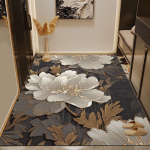 Libisemiskindlad, mustust h&uuml;lgavad PVC sissep&auml;&auml;sumatid - pesuvabad ja vastupidavad vaibad majapidamistele 60x90 cm