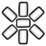 Auto Iluv&otilde;re Mootorikatte Dekoratiivkate Kleebised Jeep Grand Cherokee 2017-2020 ABS Auto V&auml;liskaross Tarvikud s&uuml;sinikkiust must v&auml;rv