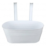 &Uuml;le aia istutuskast Rauast rippuv lillepott R&otilde;dupiirde istutuskast Eemaldatavate konksudega Kodu Aia Aia jaoks Teki piirde Terrassi jaoks valge