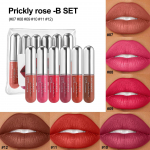 Handaiyan 6-Piece Matte Capsule Lip Stain Set - Waterproof, Transfer-Resistant Formula Lipstick