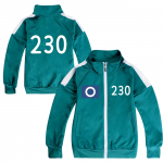 Lapsed Poisid T&uuml;drukud M&auml;ngija Hooaeg 2 Prindiga Pikkade Varrukatega Lukuga Jakk Mantel Komplekt X 456 O 230 R&otilde;ivad Halloween Cosplay Kost&uuml;&uuml;m 160cm