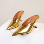 Naiste sussid Suvised v&auml;ljas moes sandaalid Naiste k&otilde;rge kontsaga sussid S&auml;delevad naiste kingad Uued kiilkontsaga sussid Kontsad 34 kuld