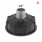 60 mm keermega Ibc veepaagi adapteri aiatarvikute vahetus 1/2 3/4 1 1/2 inch