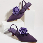 Moodsad slingback-sandaalid Suvised naiste kontsad Punased paillilledega Pulma-pruudikingad Seksikad terava ninaga stiletod Peokontsad 36 lilla