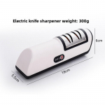 Professional USB Rechargeable Electric Knife Sharpener - 2-Stage 20&deg; Edge, for Kitchen & Pocket Knives, Fits Chef, Santoku, Paring & Ceramic Blades must