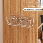 Seinale paigaldatav prillide hoiuriiul l&uuml;hin&auml;gelikkuse ja p&auml;ikeseprillide jaoks - dekoratiivne v&auml;ljapanek ja prillide organiseerija. puhas