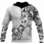 S&uuml;gis- ja talv meeste kapuutsid Loomade Hundi Mustriga 3D Printimine Pikad varrukad avarad t&auml;navamood Pullover Meeste riided 6XL S