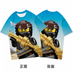 2025 MINISO Ninjago T-s&auml;rk Joonisfilm Anime Tr&uuml;kk Poiste ja T&uuml;drukute T-s&auml;rk Suvel Uus Stiil T&auml;navutrendid Laste R&otilde;ivad L&uuml;hikeste Varrukatega 110